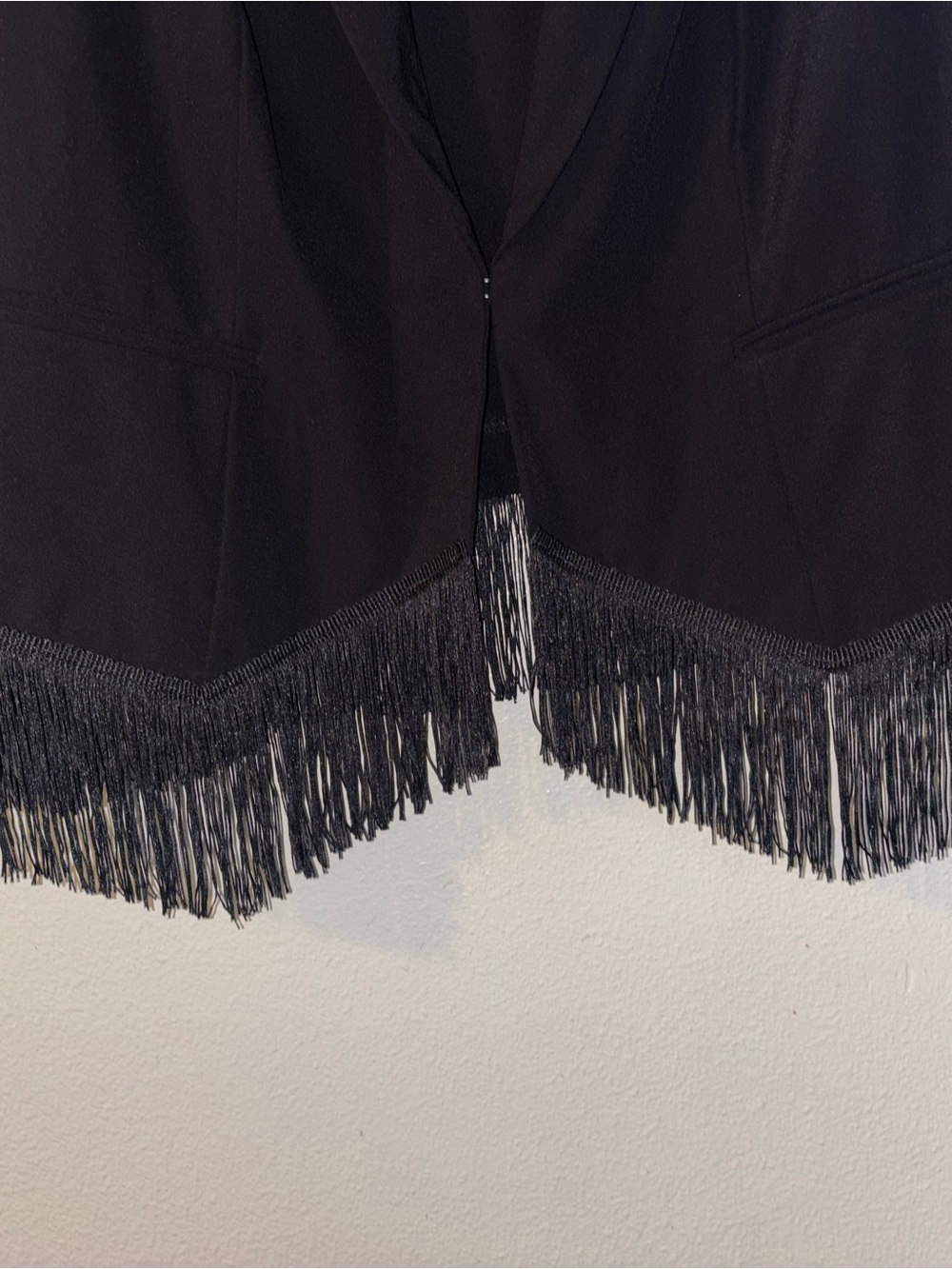 INC International Concepts Holiday Fringe Blazer Black – Size 3X NWT - Picture 4 of 9